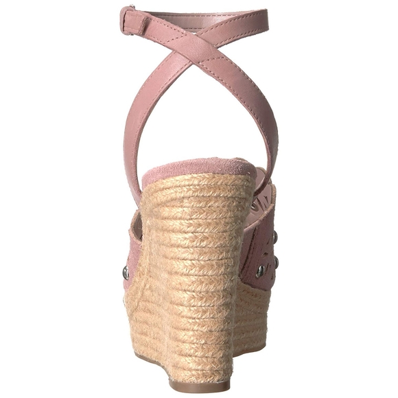 Marc Fisher Pink Hata Suede Cutout Studded Sandal - Picture 14 of 15